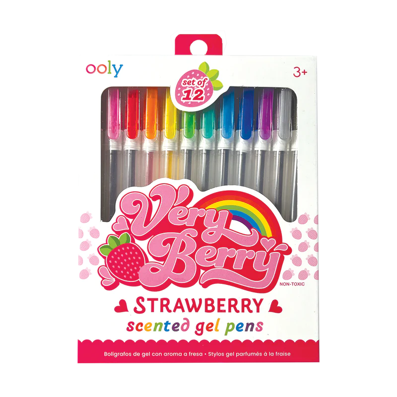 Very Berry Scented Strawberry Gel Pens