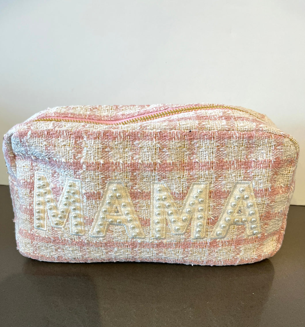 Pink Plaid Mama Pouch