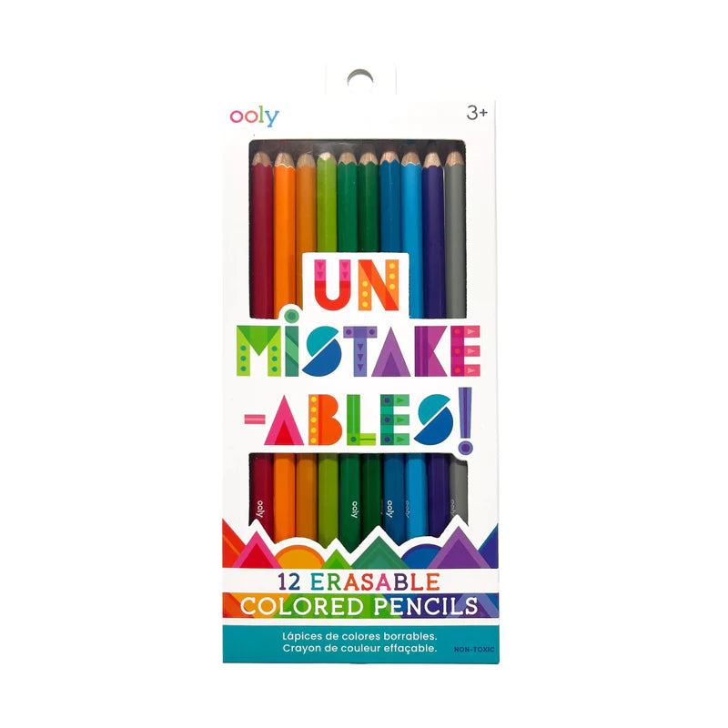 Un-Mistakeables! 12 Erasable Colored Pencils