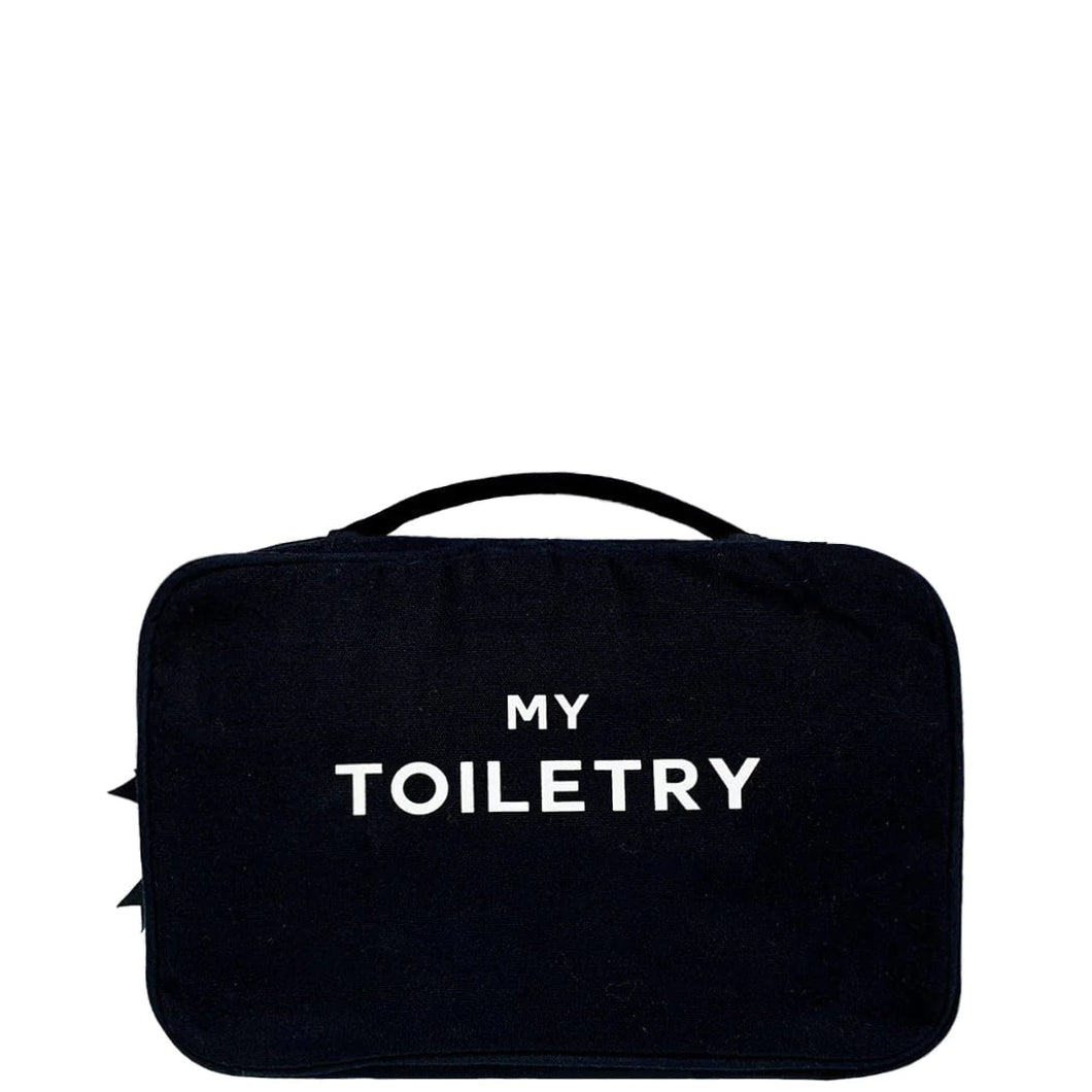 My Black Toiletry Folded Hanging Bag
