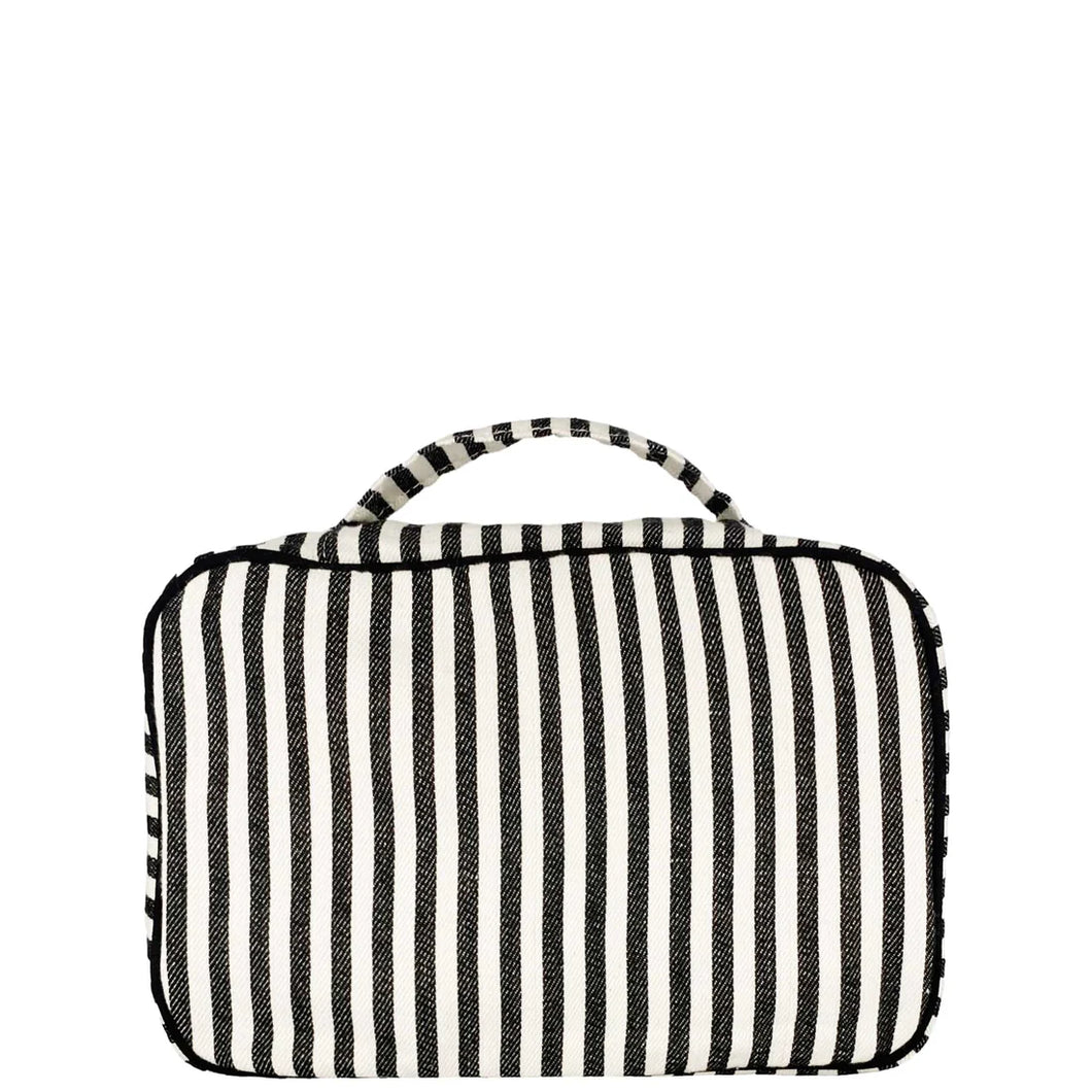 Striped Hanging Toiletry Case Bag