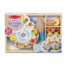 Load image into Gallery viewer, Wooden Birthday Cake Play Set
