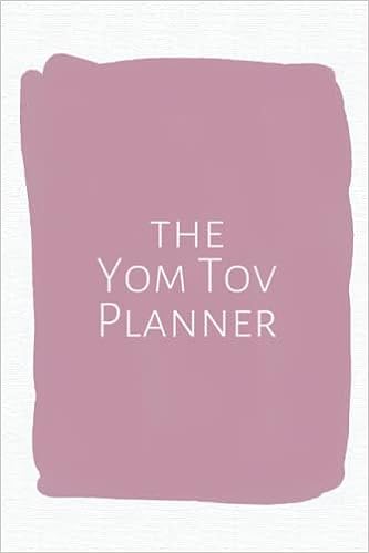 The Shabbat / Yom Tov Planner