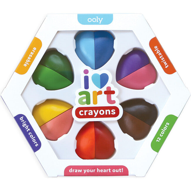 I Heart Art Heart Crayons
